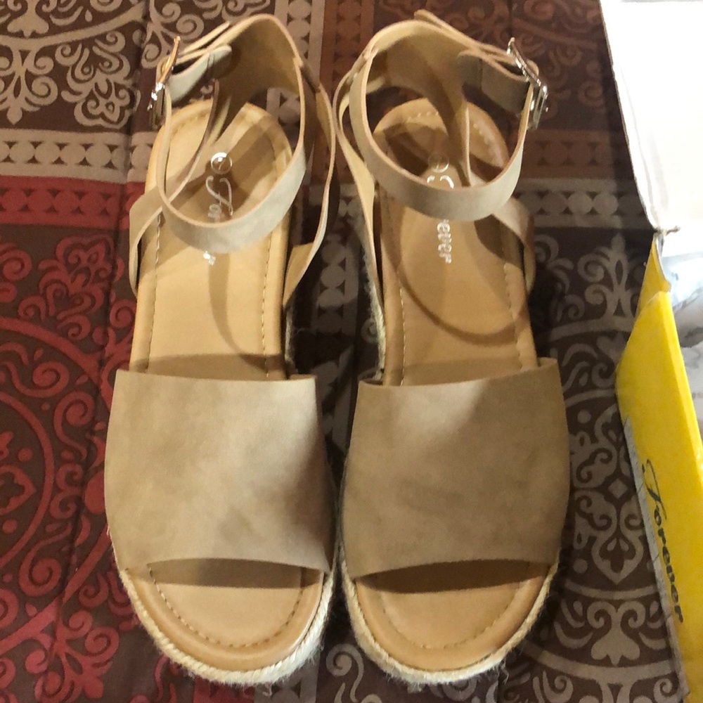 Open toe, ankle strap sandal